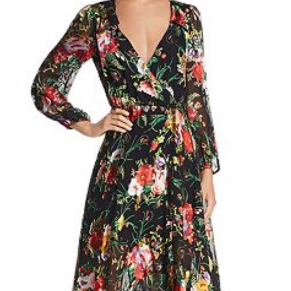 Alice + Olivia floral wrap dress Size 0